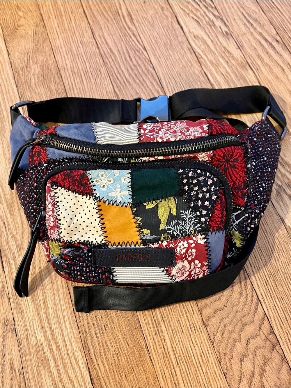 Parfois Patchwork Adjustable Belt Bag Fanny Pack